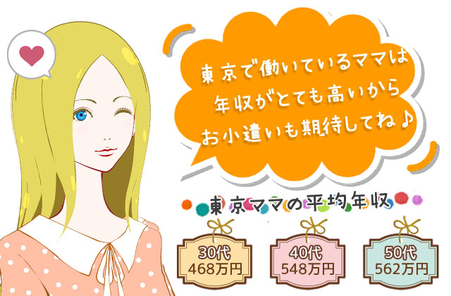 東京都のママは高額のお小遣いが期待できる 東京都のママは高額のお小遣いが期待できる